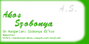 akos szobonya business card